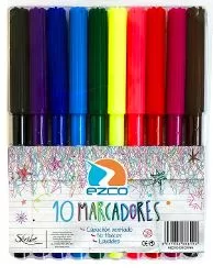 Marcadores Escolares Largos x 10 ó 12 uds – EZCO