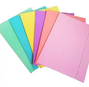 Carpeta 3 Solapas y Elástico OFICIO/ N°5 Cartulina - Rosa