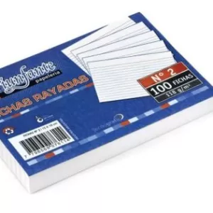 Fichas Rayadas N°2, x 100 uds