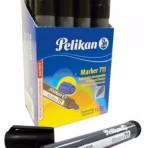 Marcador Grueso Indeleble, NEGRO, Punta Redonda – PELIKAN