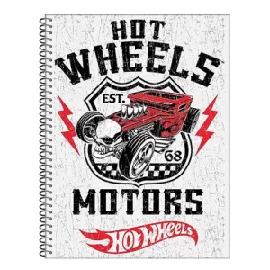 Cuaderno A4 con doble Espiral Tapa Dura Rayado 120 hojas – HOTWHEELS