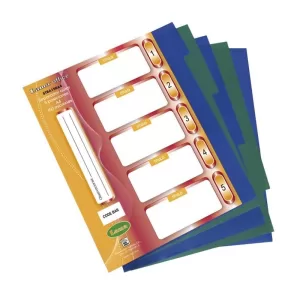 Separador de materias A4 c/lengüeta - CLÁSICO