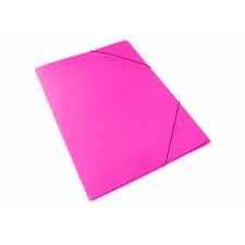 Carpeta 3 Solapas y Elástico OFICIO/ N°5 Cartulina - Fucsia