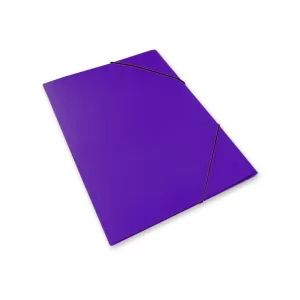 Carpeta 3 Solapas y Elástico OFICIO/ N°5 Cartulina - Violeta