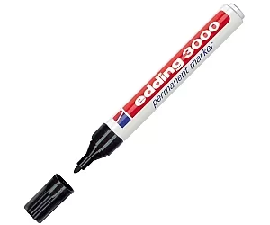 Marcador Grueso Indeleble, NEGRO, Punta Redonda – EDDING