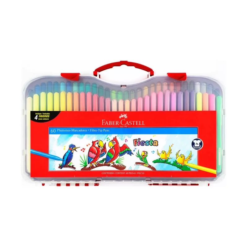 MARCADORES FABER CASTELL FIESTA X60