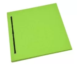 Carpeta Nº3 - 2 tapas p/2 ganchos - Color LISO - Verde