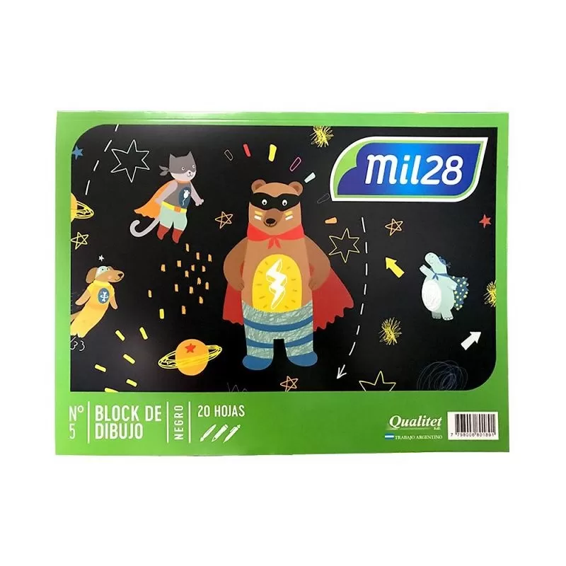 Block de Hojas No.5 NEGRO tipo el nene - Image 2