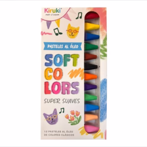 Caja de Pasteles x 12 colores (marca Kiruki)