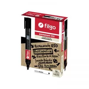 Marcador Grueso Indeleble, NEGRO, Punta Biselada