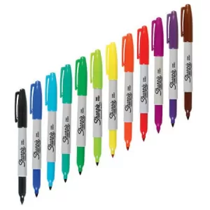 Marcador Indeleble Sharpie, PUNTA FINA color surtido