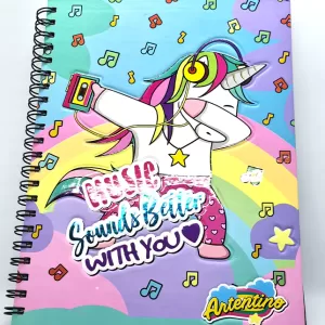 Cuaderno A4 Espiral TD Rayado 80 hojas – ARTENTINO-UNICORN