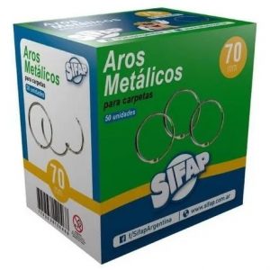 Aro metálico para carpeta 70mm (ExtraGrande) x unidad