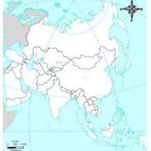 Mapa ASIA c/división política N°5