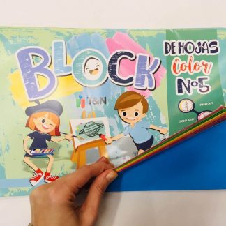 Block de hojas tipo "el nene" COLOR Nro. 5 - T&N