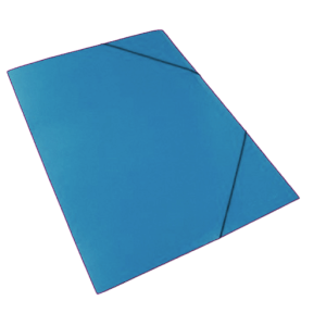 Carpeta 3 Solapas y Elástico OFICIO/ N°5 Cartulina - celeste