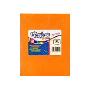 Cuaderno ABC Rayado forrado – Naranja, TRIUNFANTE