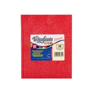 Cuaderno ABC Rayado forrado – Rojo, TRIUNFANTE