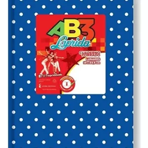 Cuaderno ABC Rayado forrado a lunares - AZUL LUNARES, LAPRIDA