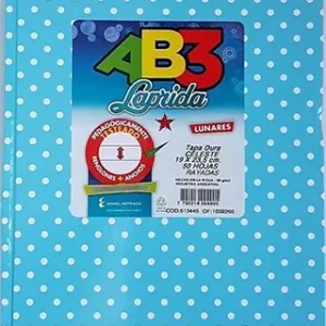 Cuaderno ABC Rayado forrado a lunares - CELESTE LUNARES, LAPRIDA