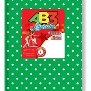 Cuaderno ABC Rayado forrado a lunares – VERDE MANZ LUNARES, LAPRIDA
