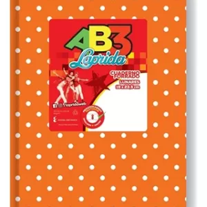 Cuaderno ABC Rayado forrado a lunares – NARANJA LUNARES, LAPRIDA