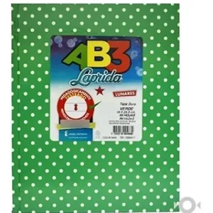 Cuaderno ABC Rayado forrado a lunares - VERDE LUNARES, LAPRIDA