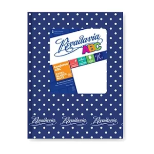 Cuaderno ABC Rayado forrado a lunares - AZUL LUNARES, RIVADAVIA