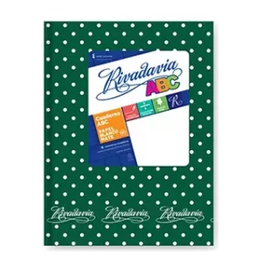Cuaderno ABC Rayado forrado a lunares - VERDE LUNARES, RIVADAVIA