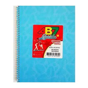 Cuaderno ABC Espiralado Rayado forrado x 60 Hojas – celeste, LAPRIDA