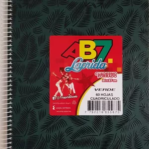 Cuaderno ABC Espiralado Rayado forrado x 60 Hojas – Verde, LAPRIDA