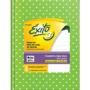 Cuaderno ABC Rayado forrado a lunares - VERDE MANZ LUNARES, EXITO