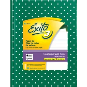 Cuaderno ABC Rayado forrado a lunares - VERDE LUNARES, EXITO