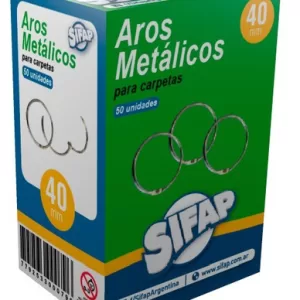 Aro metálico para carpeta 40 mm (chicos) x unidad