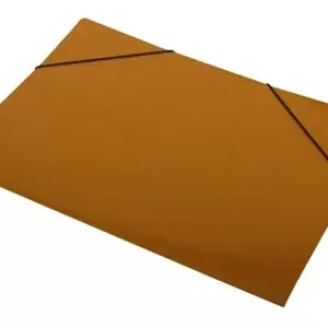 Carpeta 3 Solapas y Elástico OFICIO/ N°5 Cartulina - marrón