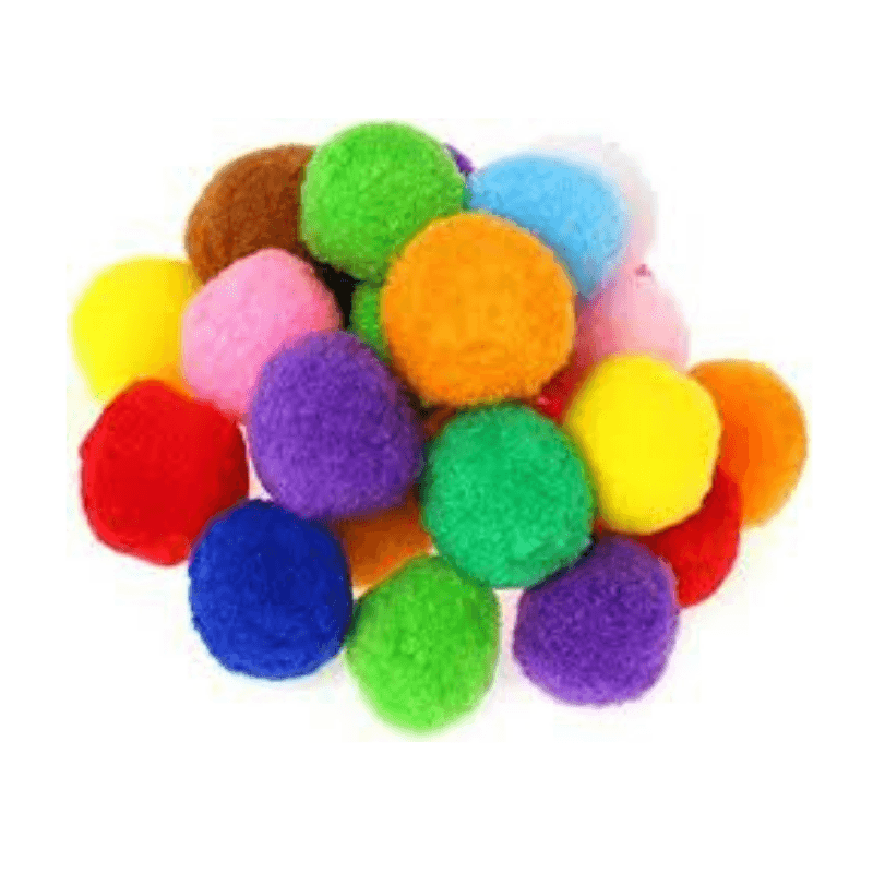 Pompón de Felpa mediano 3cm