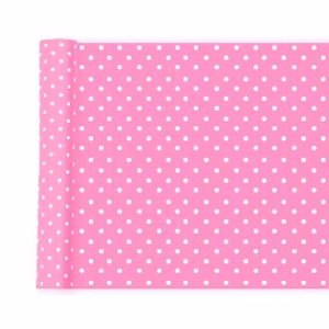 Papel p forrar – Rosa a lunares