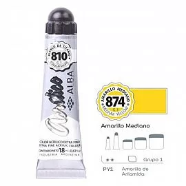 Pomo de Acrílico 18ml – AMARILLO MEDIANO