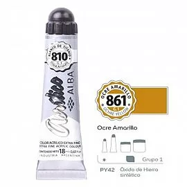 Pomo de Acrílico 18ml – OCRE AMARILLO