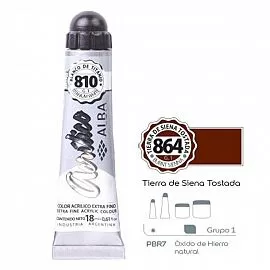Pomo de Acrílico 18ml – TIERRA SIENA TOSTADA