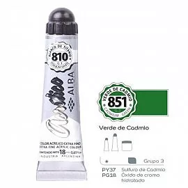 Pomo de Acrílico 18ml – VERDE DE CADMIO