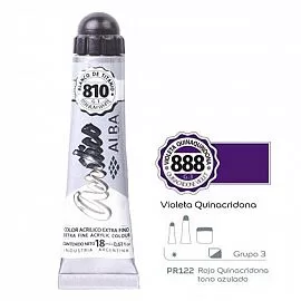 Pomo de Acrílico 18ml – VIOLETA QUINACRIDONA