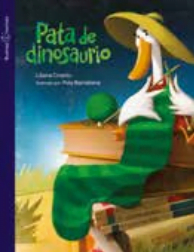 Libro Cuento Infantil Biblioteca – IMPRENTA MAYÚSCULA – PATA DE DINOSAURIO