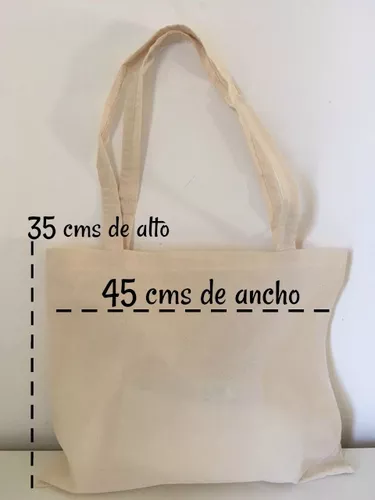 Bolsa de Tela 45x40 friselina blanca