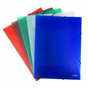 Carpeta 3 Solapas con Elástico PP OFICIO/Nº5 – Verde