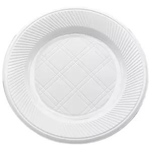 Plato descartable – PLASTICO-BLANCO