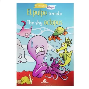 Libro de Cuento Infantil Bilingüe básico – The shy octopus-el pulpo tímido