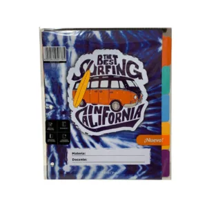 Separador de Materias N°3 c/lengüeta - C/SOLAPA-SURF