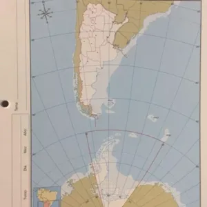 Mapa Argentina Bicontinental c/división política N°5