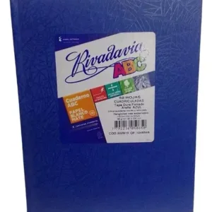 Cuaderno tipo ABC T/DURA Cuadriculado GRANDE – AZUL-RIVADAVIA